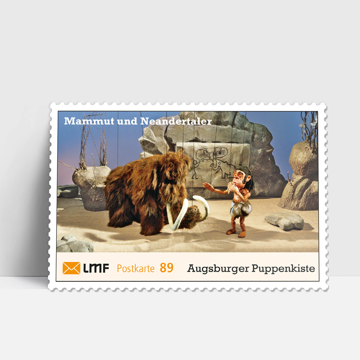 Postkarte 10-er Bogen Augsburger Puppenkiste