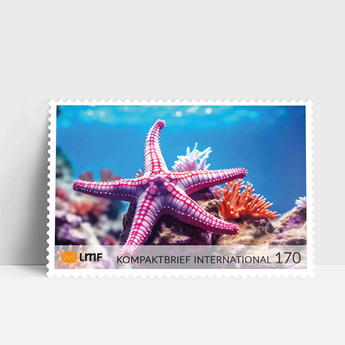 Kompaktbrief 10-er Bogen Unterwasserwelt internationale...