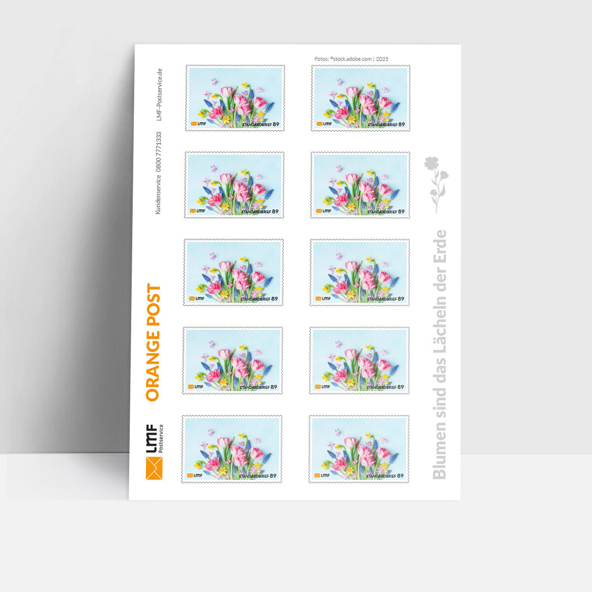 Standardbrief 10-er Bogen Saisonale Briefmarke